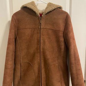 Espirit leather coat (size M)